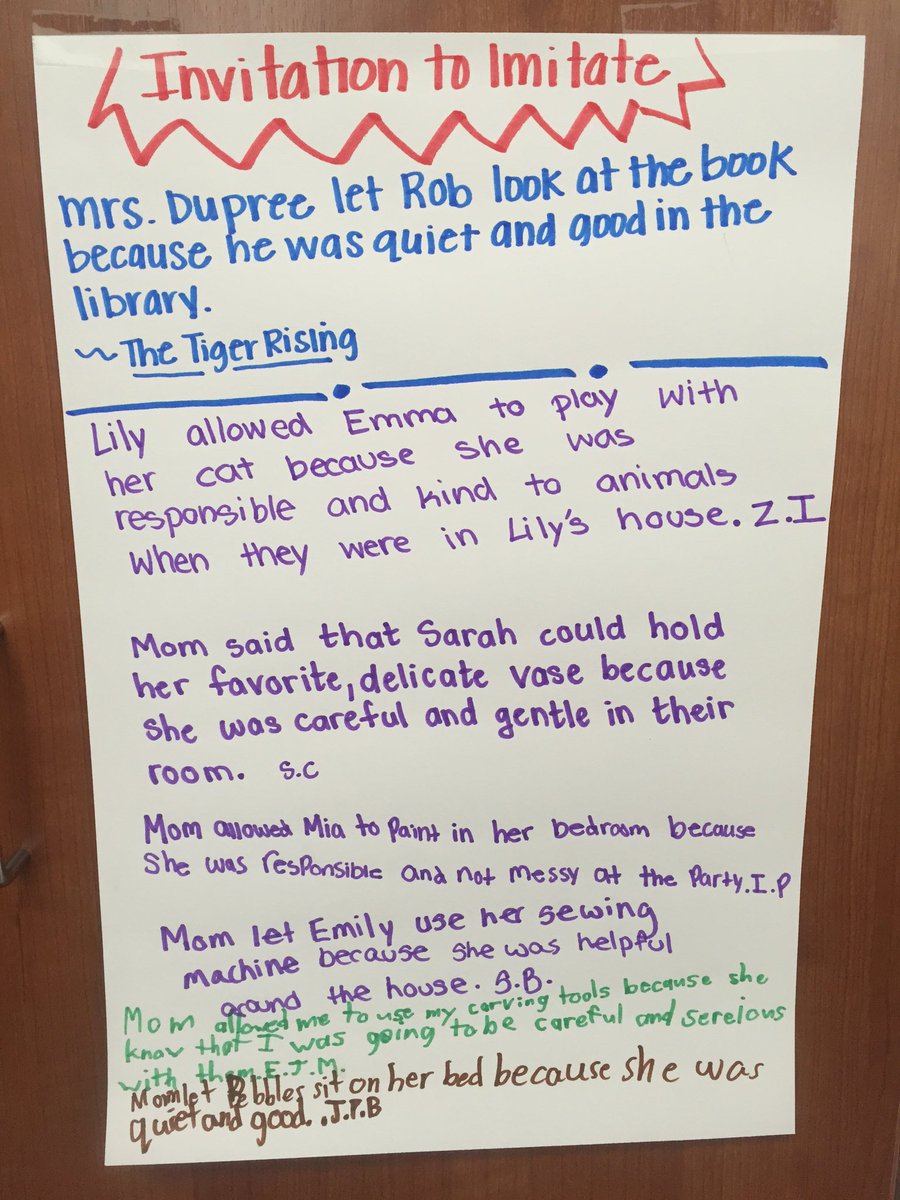 matzen_annalisa's tweet photo. On our way to becoming amazing writers. Imitating mentor sentences. I love their creativity โค๏ธ #mjejags https://t.co/EMub8NeM6e