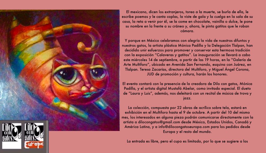dilocongatos's tweet photo. Hoy a las 19 hrs . https://t.co/OLmTmFNjU1