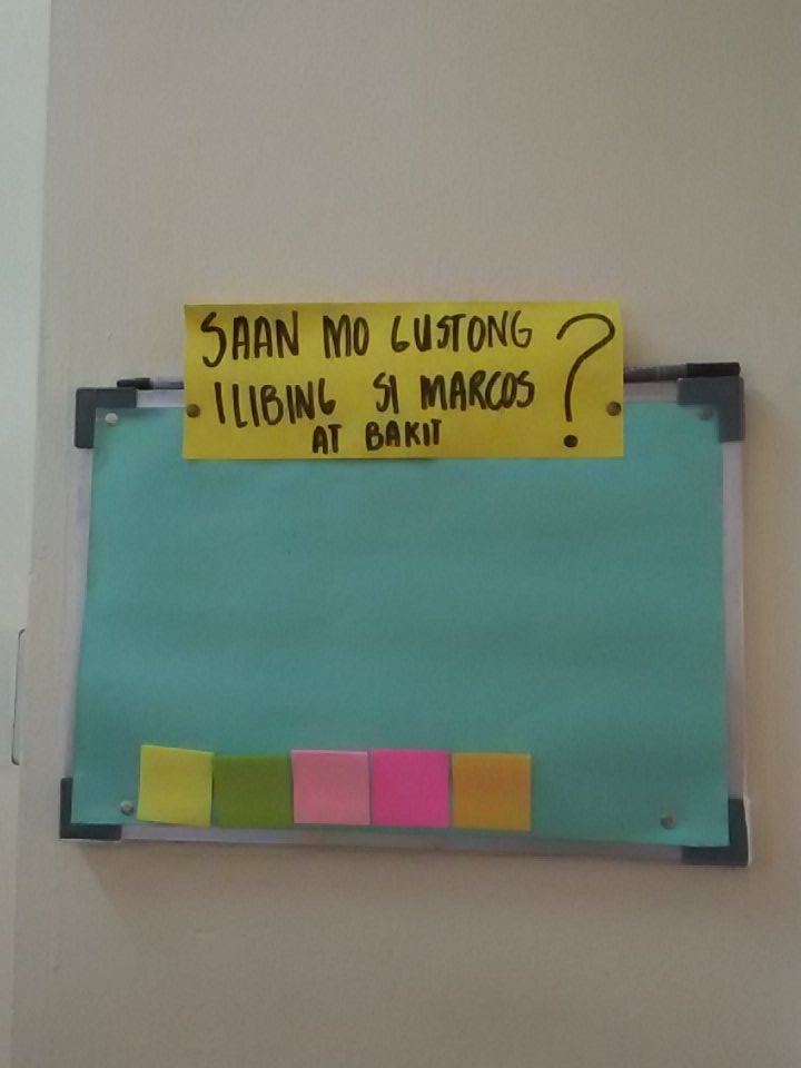 upcdcircIe's tweet photo. Question of the week:
"Saan mo gustong ilibing si Marcos at bakit?"
#freedomboard #burnboard https://t.co/uvUUCCOVty