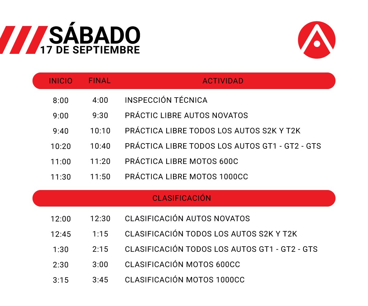 invbarriasapty's tweet photo. Conoce el itinerario de mañana en @circuitointlpma #Inbasa https://t.co/aYGvags090