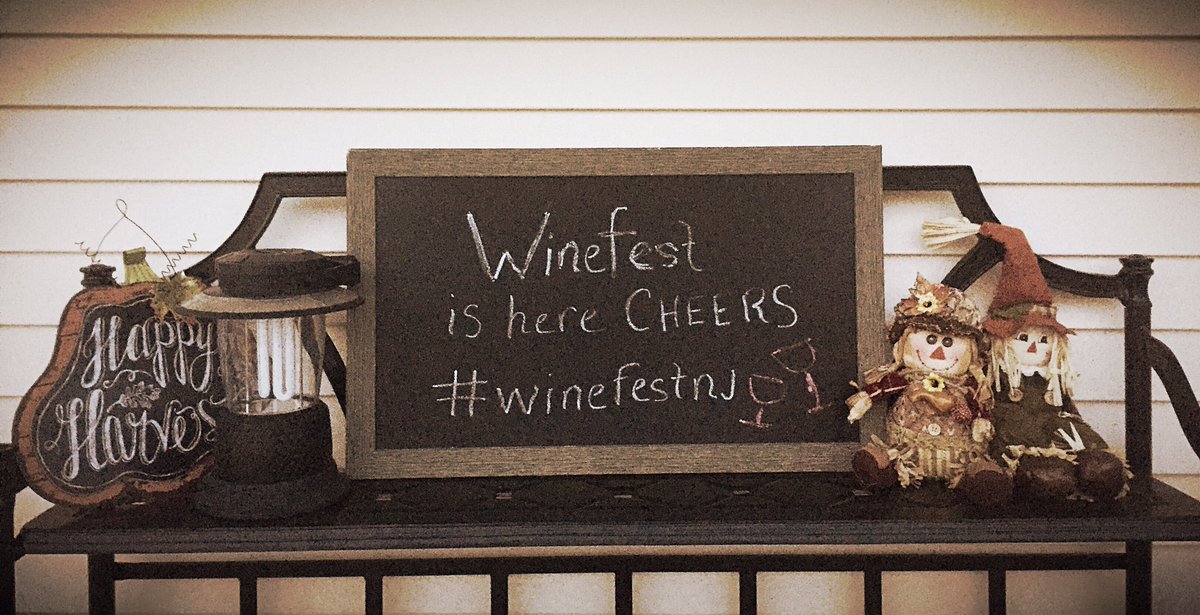 ValenzanoChick's tweet photo. It's here tomorrow starts a fun filled weekend. #winefestnj #valenzanowinery https://t.co/pOTXdzyTyU