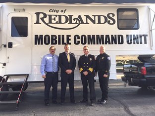 GWillia51948952's tweet photo. #RedlandsPD and #RedlandsFD getting mobile command and communication center #IamAllThrill https://t.co/M7HE1669v5