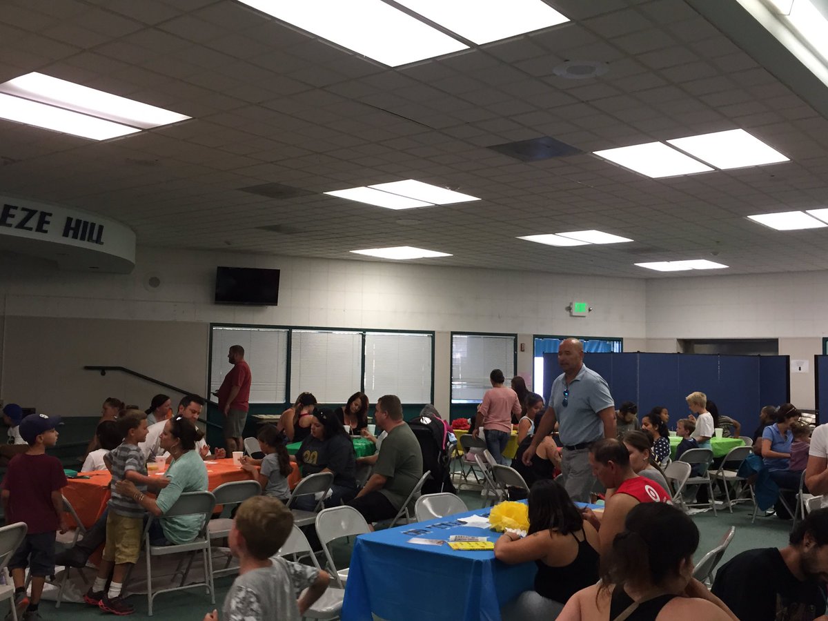 Family Tile Night happening now! 5:00-7:00. Come on down to Breeze Hill Elementary