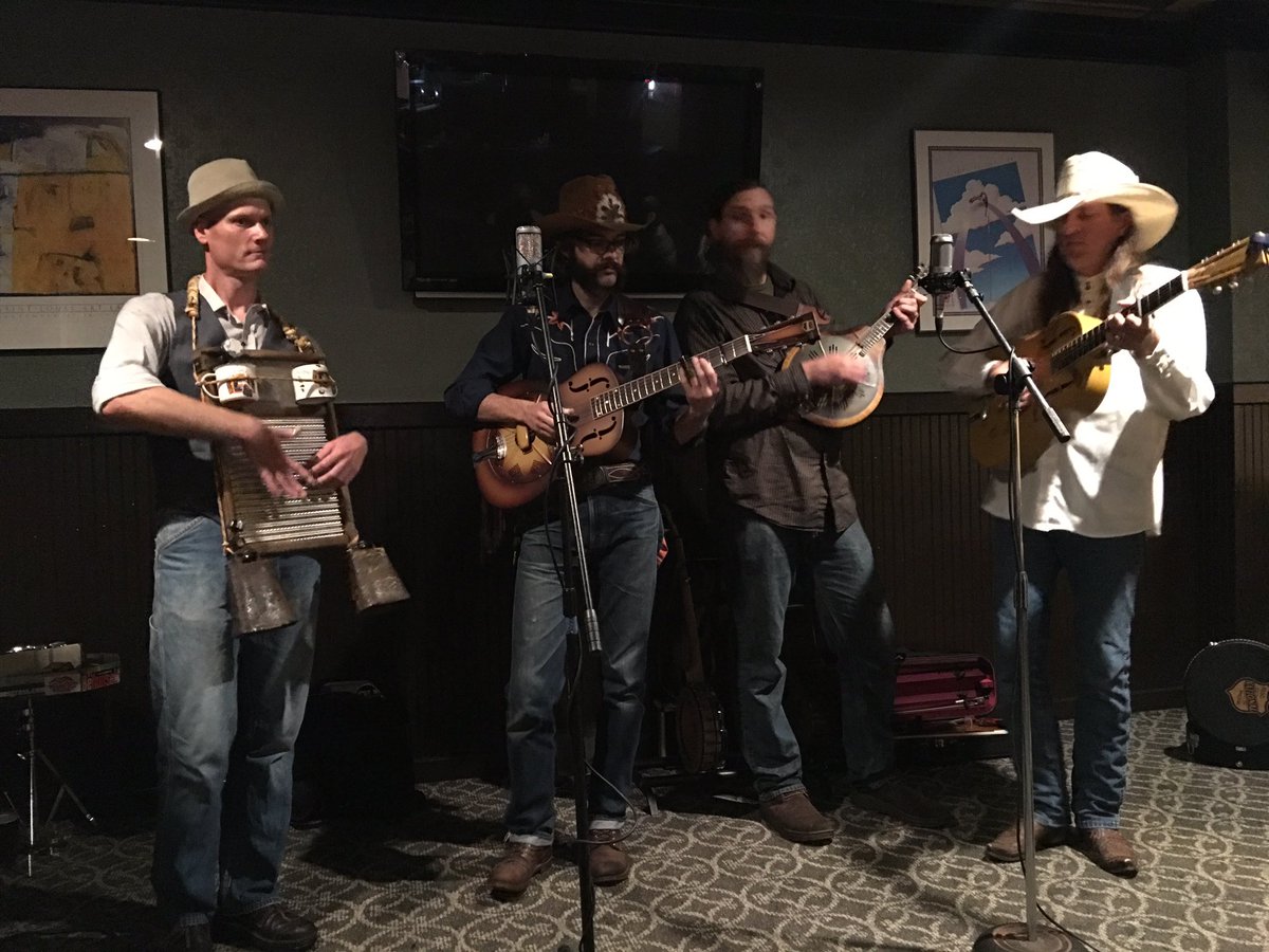 MAIFestival's tweet photo. Pickin' live tonight! The Dust Covers are  @LoRussosSTL in @GrandCenter 8-9 &amp; 10-11. #STL #MAIFestival #Blues https://t.co/bbREOz5A0J