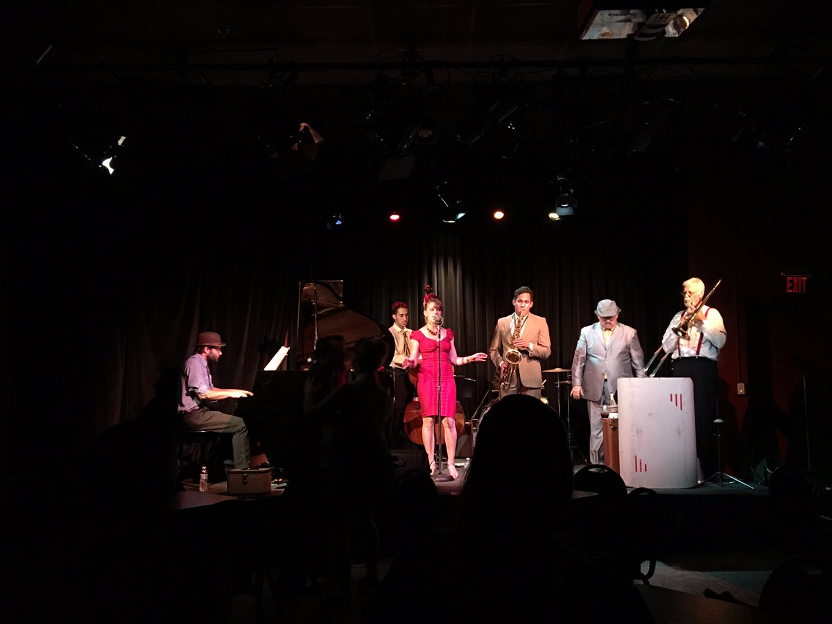 MAIFestival's tweet photo. Dancing &amp; #MurderintheMoonlight. @MissJubilee1's on the stage now @KranzbergArts. #MAIFestival #STL https://t.co/IMHai00g8C