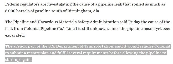 bolition's tweet image. Hey don&apos;t be too strict now, regulators. you might chill the investment climate #pipelinespill