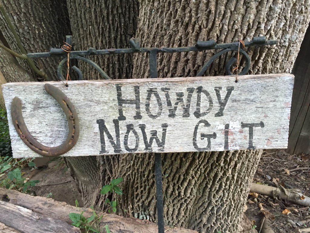 Sign on road near <a href="/BalsamMtnInn/">Balsam Mountain Inn</a> which is where I perform tmrw evening w/ @malcombHolcombe and RB Morris.