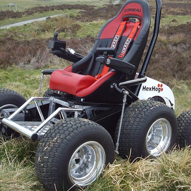 All terrain wheelchair! 
#wheelchair #offroad #quad