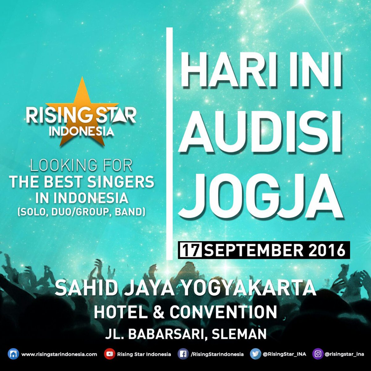 riskafiati's tweet photo. Yogyakarya... yang punya bakat2 nyayi paling okee ayo merapat datang langsung....gak perlu registrasi dulu.. gratis! https://t.co/piJuJakMOn