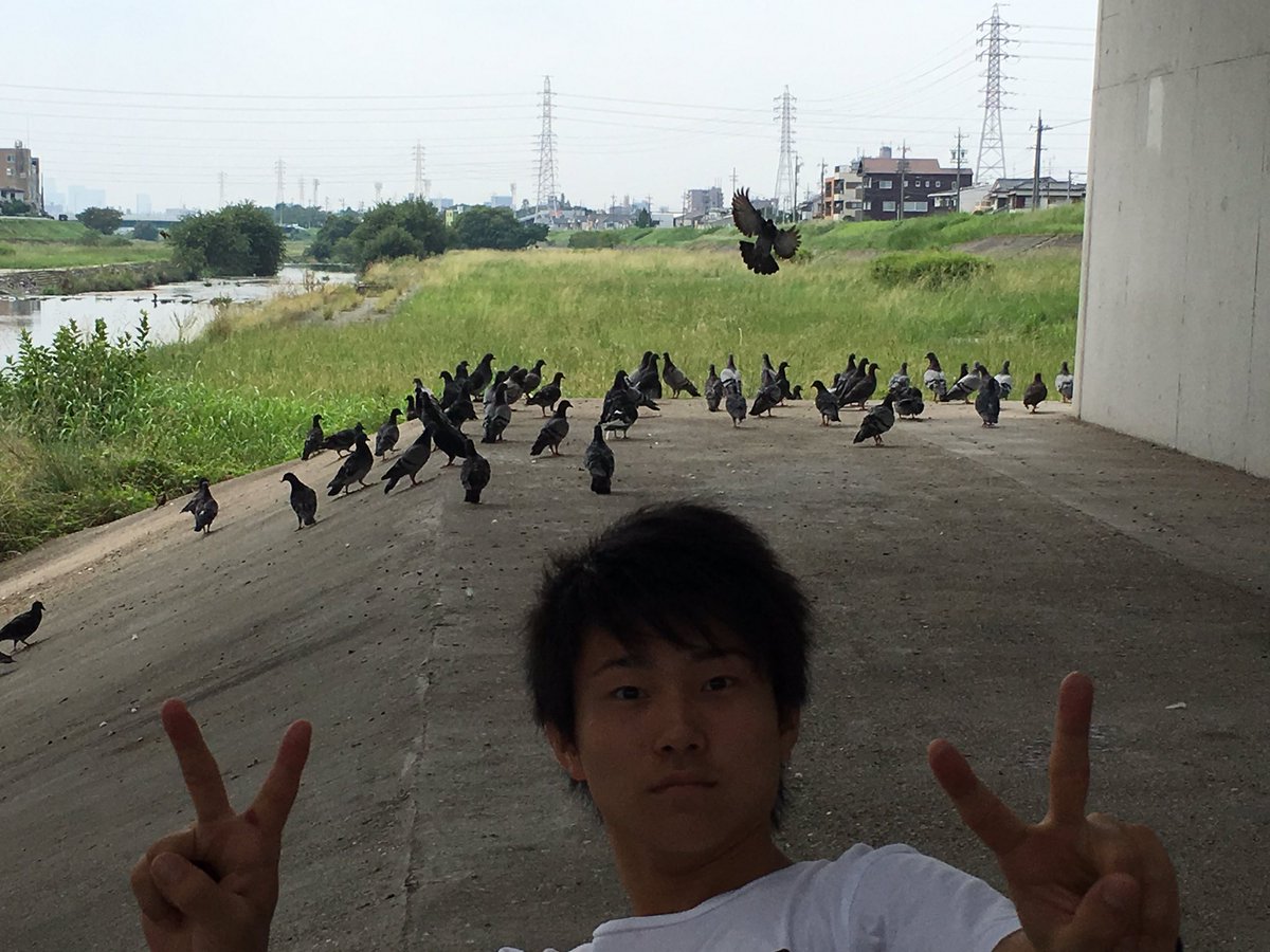 RLC_rosso's tweet photo. いつもの練習場所に鳩大量発生中⚠️

P.S. 走って近づいてみたらすごかった

望 https://t.co/JVpLUDnpq6