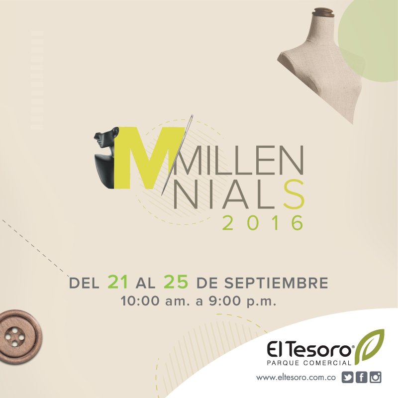 El_Tesoro's tweet photo. Moda, innovación, conocimiento y diseño en un solo sitio. #Millennials2016 #modayconocimiento https://t.co/ADbrQxDygO