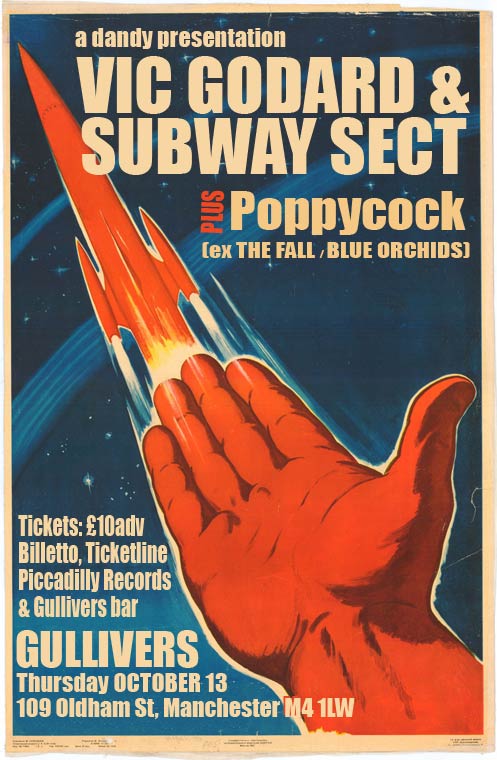 In town today? Get tickets for <a href="/vic_godard/">Vic Godard</a> &amp; Subway Sect from <a href="/GulliversNQ/">Gullivers</a> bar no booking fee - only £10 advance
