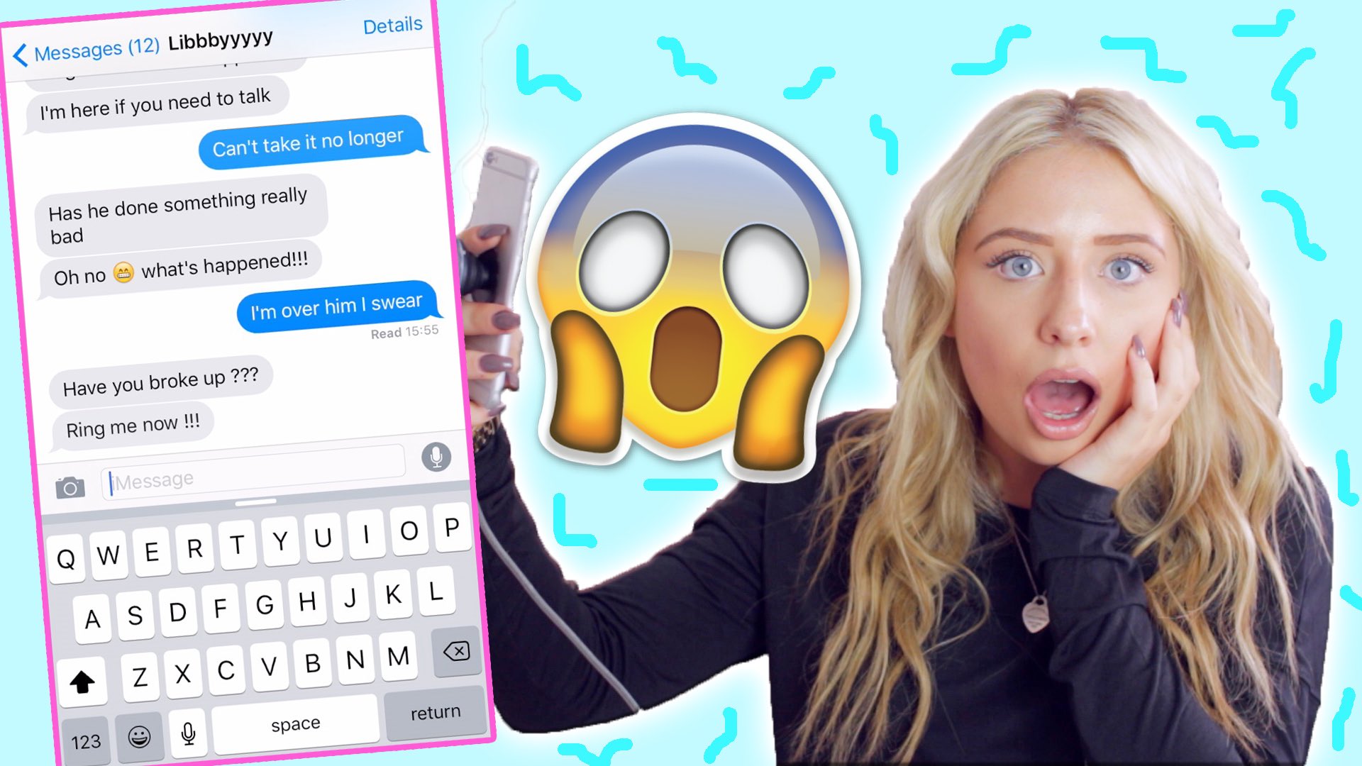 saffronbarker on Twitter: quot;MY NEW VIDEO IS UP!! SONG LYRIC BREAK UP TEXT PRANK! ENJOY! https 