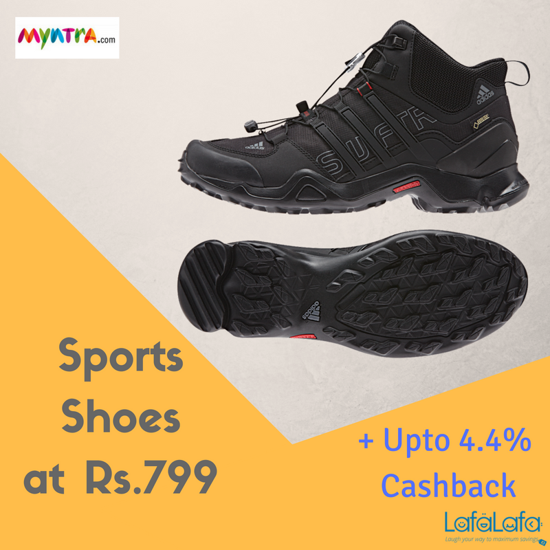 lafalafacom's tweet photo. Sports Shoes at Rs.799 + Extra upto 4.4 % Cashback from #LafaLafa https://t.co/x1DFPJeTCo https://t.co/oxvoBpE2lx