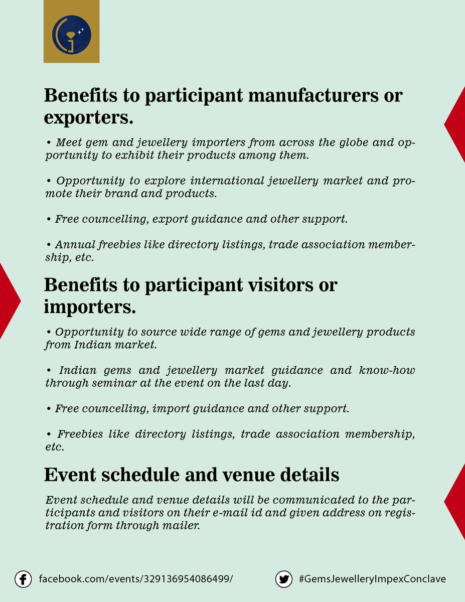 com_industry's tweet photo. #Gem &amp; #Jewellery Impex Conclave (#GJIC) 2016, #Mumbai, #India. #Brochure3 https://t.co/tP6DVaW8u3