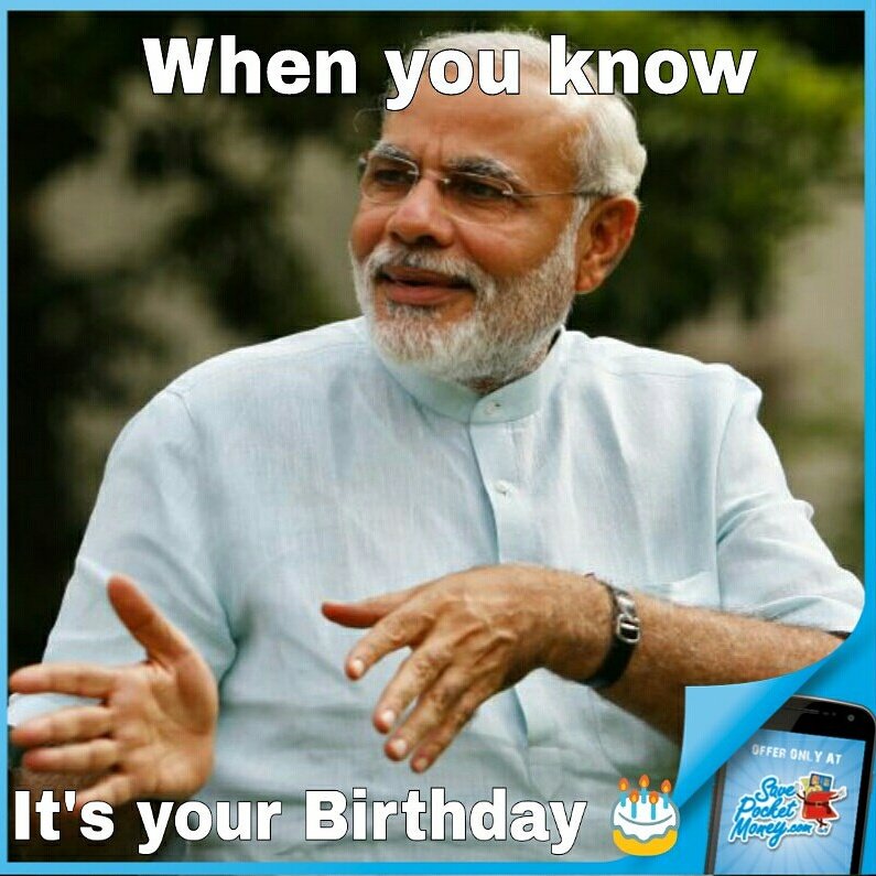 SavePocketMoney's tweet photo. A very Happy birthday to our dear PM - Narendra Modi.  #NAMO  #HappyBirthday #SavePocketMoney #SPM https://t.co/Gcb0nM9ifq