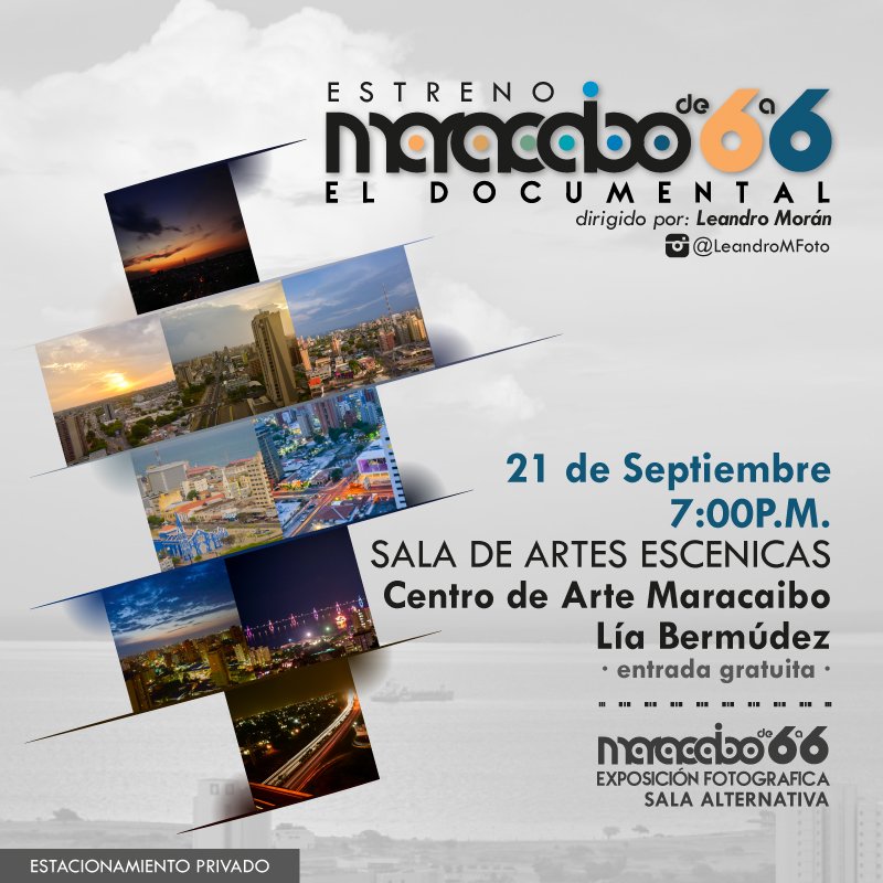 UNICAeduve's tweet photo. #EnNoticias | La 'Maracaibo de 6 a 6' de @LeandroMFOTO se proyectará este 21/9 en el @CAMLIABERMUDEZ. #Documental https://t.co/hys2xs6vFv