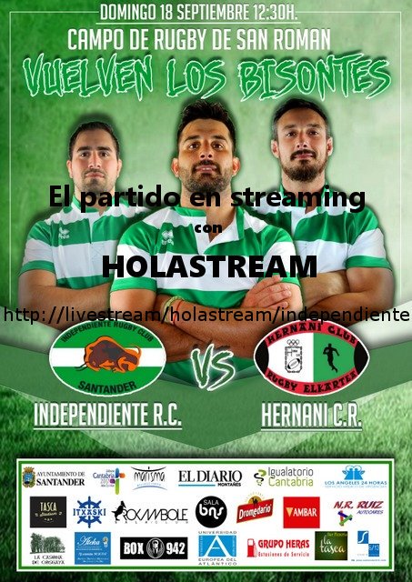 Independ_RC's tweet photo. De nuevo con @holastream y Jorge del Castillo al micro. El @Independ_RC vs @hernanirugby en streaming mañana https://t.co/NJX4VlOaWz