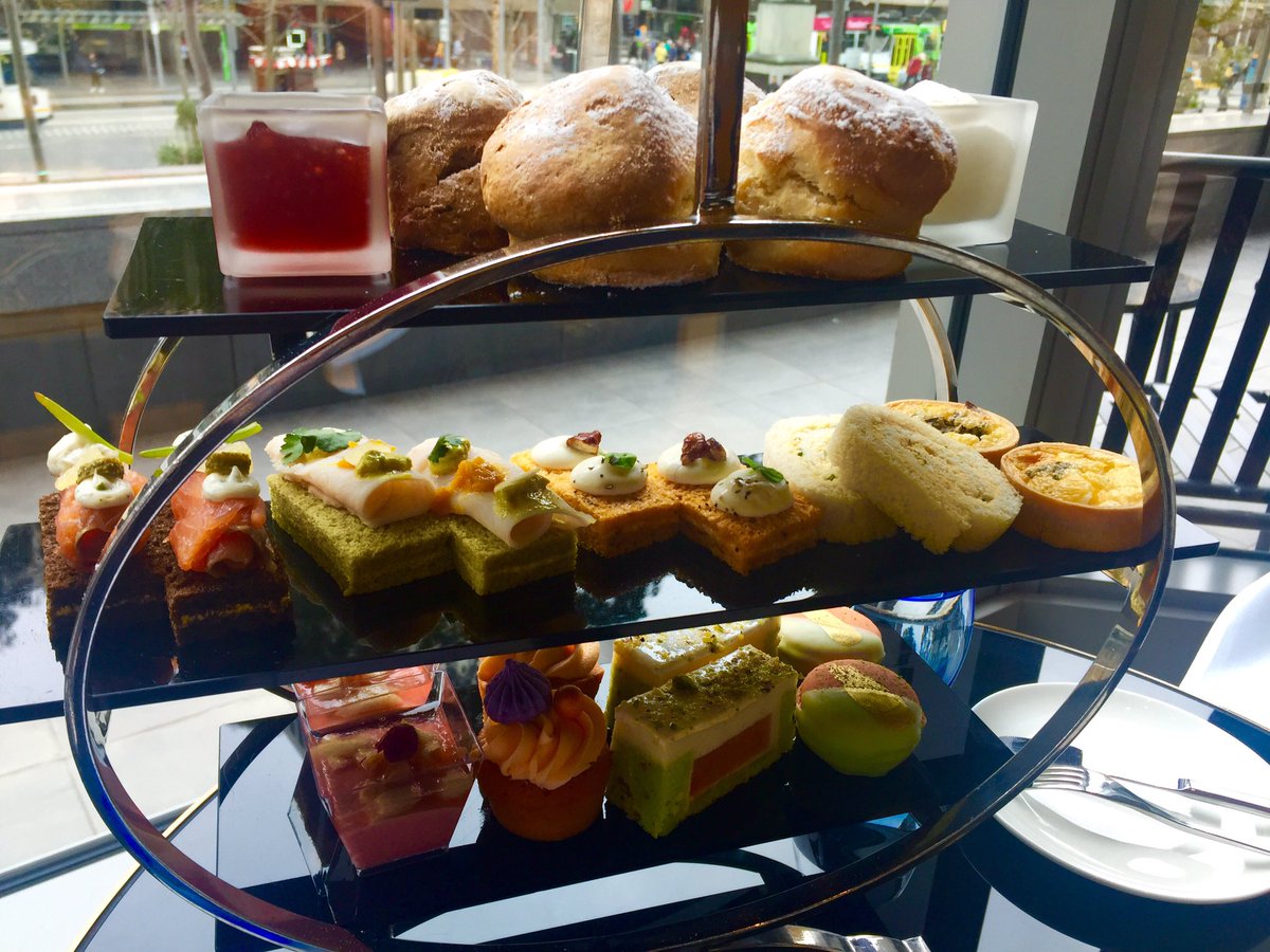 Acsymo's tweet photo. High-Tea experience @ Westin Hotel on my blog today. Link in bio. #melbourne #foodporn #hightea #travel #blogger https://t.co/aCgQ10Zy6U