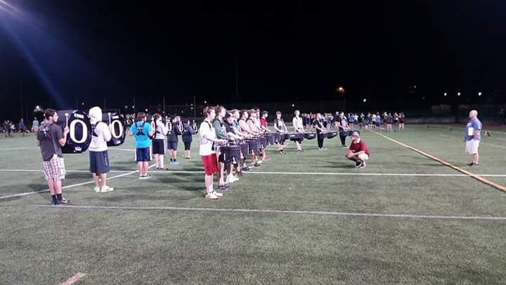 OMB_Percussion's tweet photo. With week 1 of band camp in the books we got a lot done. But we have a lot more to do! Back at it again on monday https://t.co/zoFnZBe3FU
