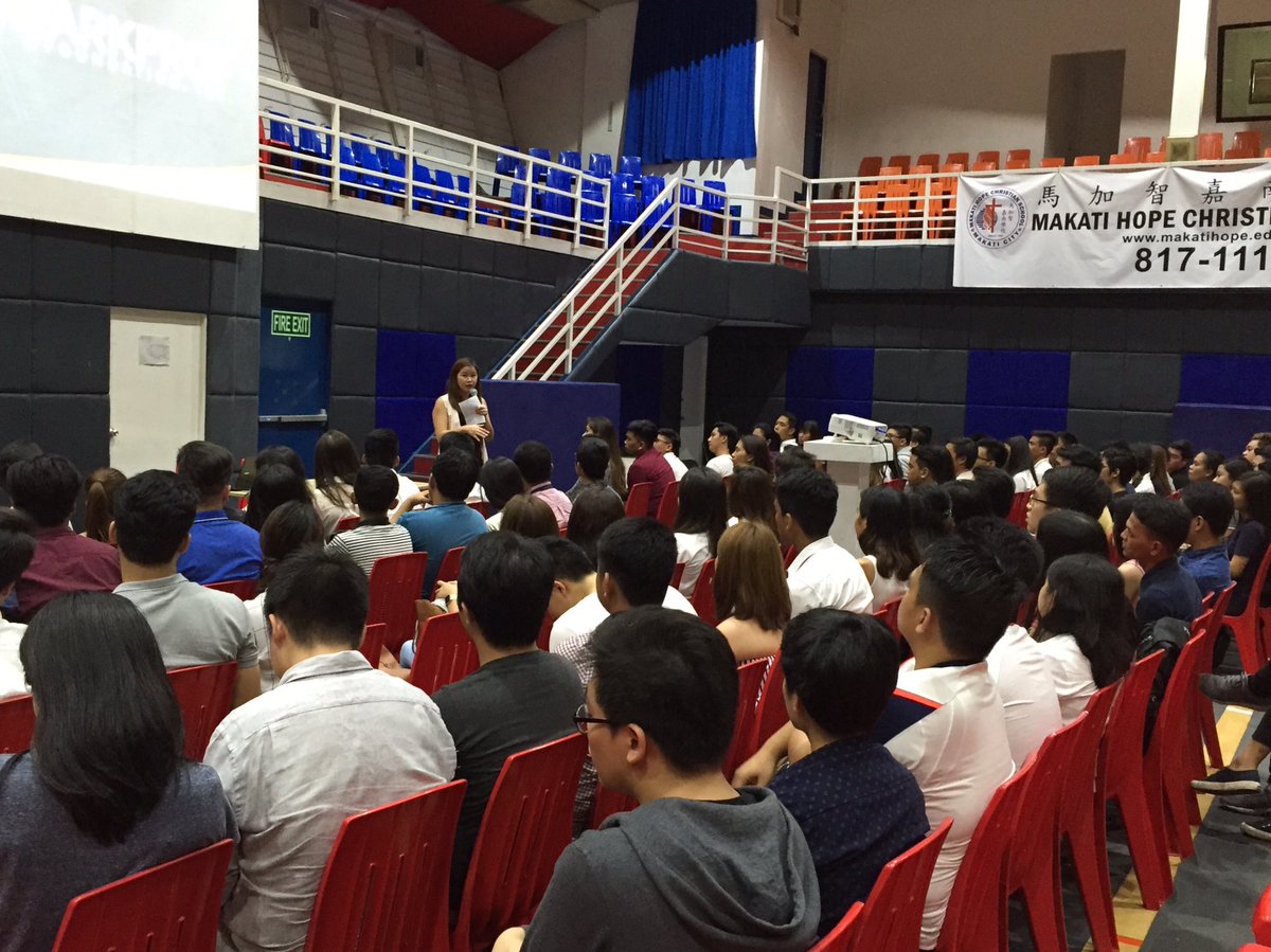josiahgo's tweet photo. 12th annual #MarkProf batch screening ongoing. Thk to Makati Hope Christian School for sponsoring the venue https://t.co/gkqpgTk7lQ