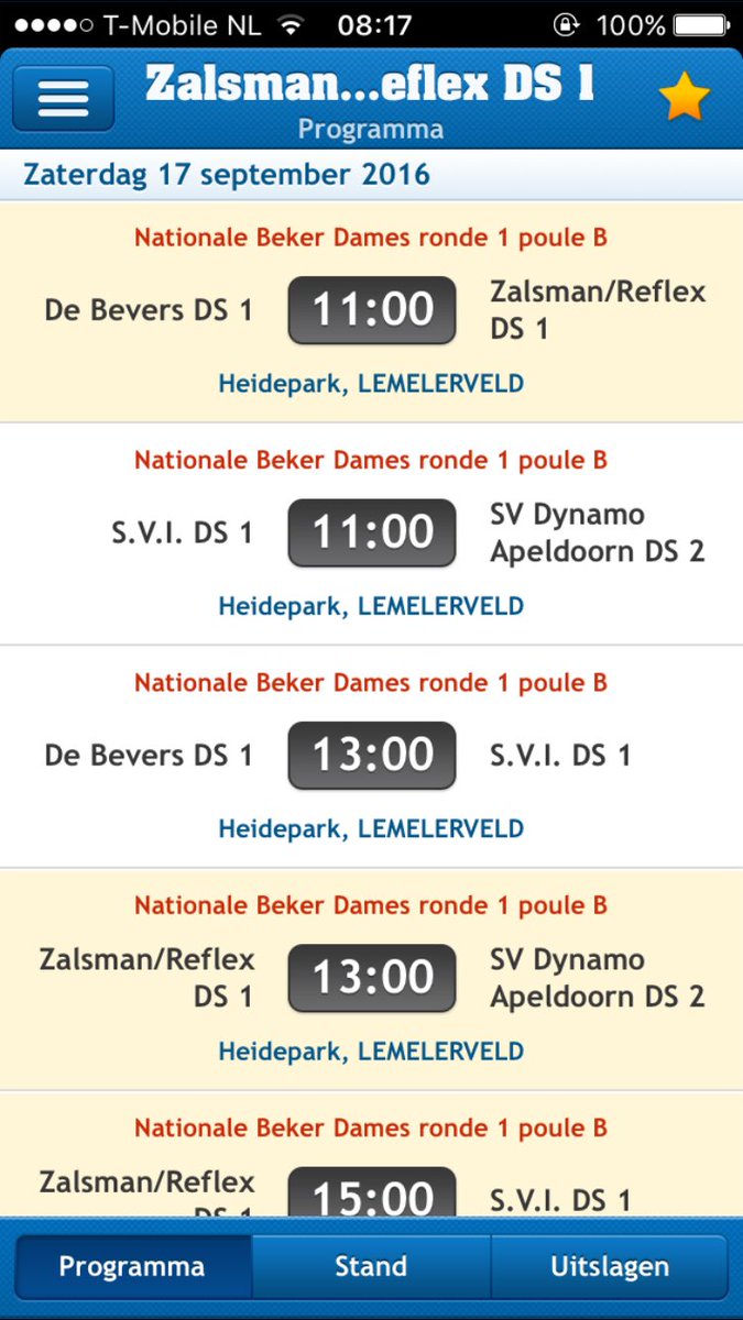 <a href="/ReflexDames1/">Zalsman/Reflex DS1</a> speelt vandaag bekerwedstrijden in Lemelerveld. Veel succes en plezier dames!