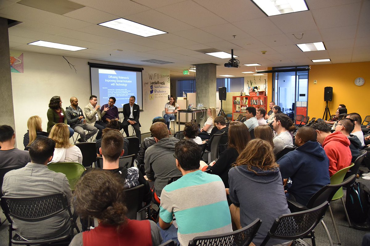 hackviolence's tweet image. Tonight's panel discussion about promoting inclusion was a great success!