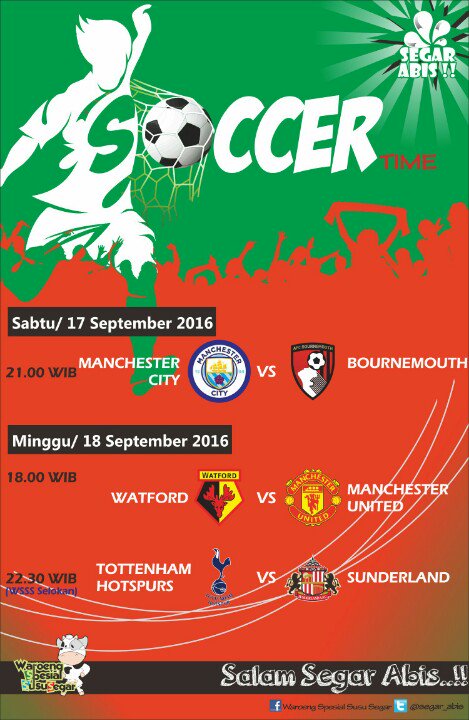 Jgn lupa jadwal rutin mingguan guys..saatnya bersorak bareng sambil nyusu..
Salam segar abiss..!