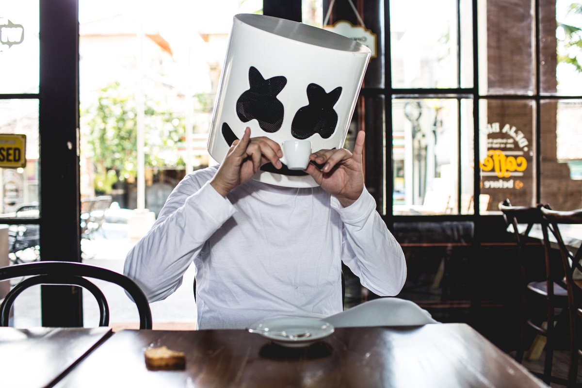 marshmello's tweet photo. When your ex is drowning at the pool nearby and screaming for help... https://t.co/HluKkPIrfL