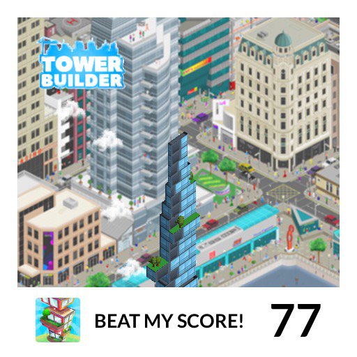 Rafa2706YT's tweet image. 77,Vamos que se puede.
#TowerBuilder #ArtikGames #Android