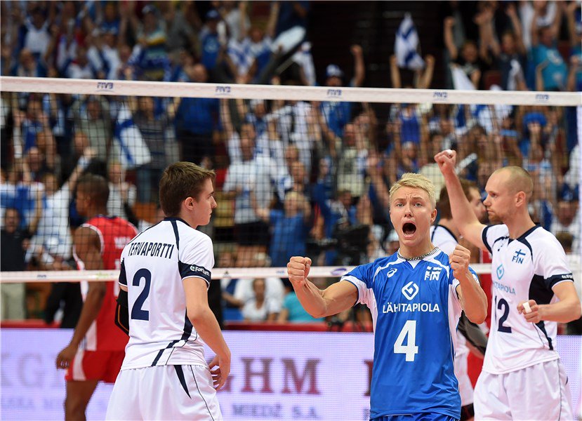 Congratulations <a href="/LauriKerminen/">Lauri Kerminen</a> for the 100th match in the Team Finland! <a href="/CEVolleyball/">European Volleyball</a> #EuroVolleyM #FINSWE #Late100