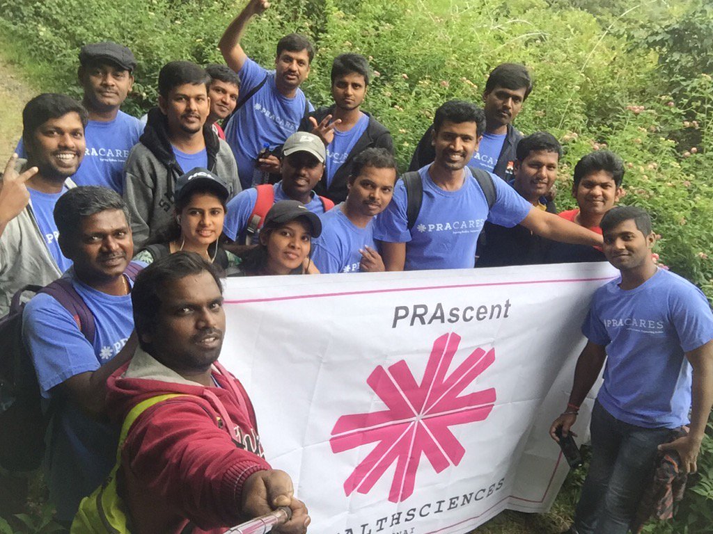 win8raj's tweet photo. #PRAscent  trek officially starts!!!!! https://t.co/vKZcsjVeg0