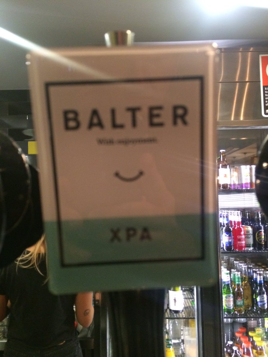 Smiley face from <a href="/balterbrewers/">Balter Brewing</a> XPA enjoying at <a href="/TheHopFactory/">The Hop Factory</a>
