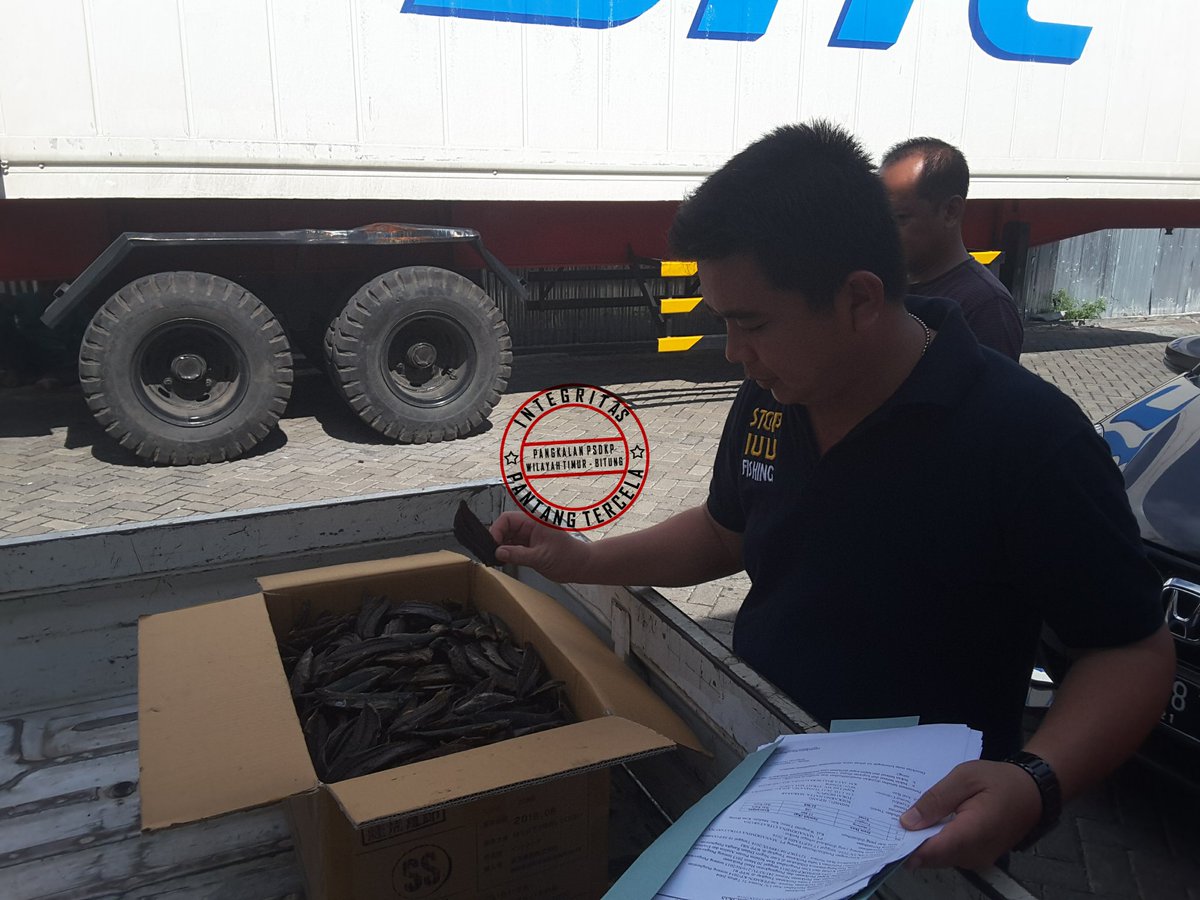 LanPSDKPBitung's tweet photo. Pemeriksaan distribusi ikan kayu dengan container tujuan Jepang di Bitung. #integritas #kerjanyata #lan2update https://t.co/y492Frjrq8