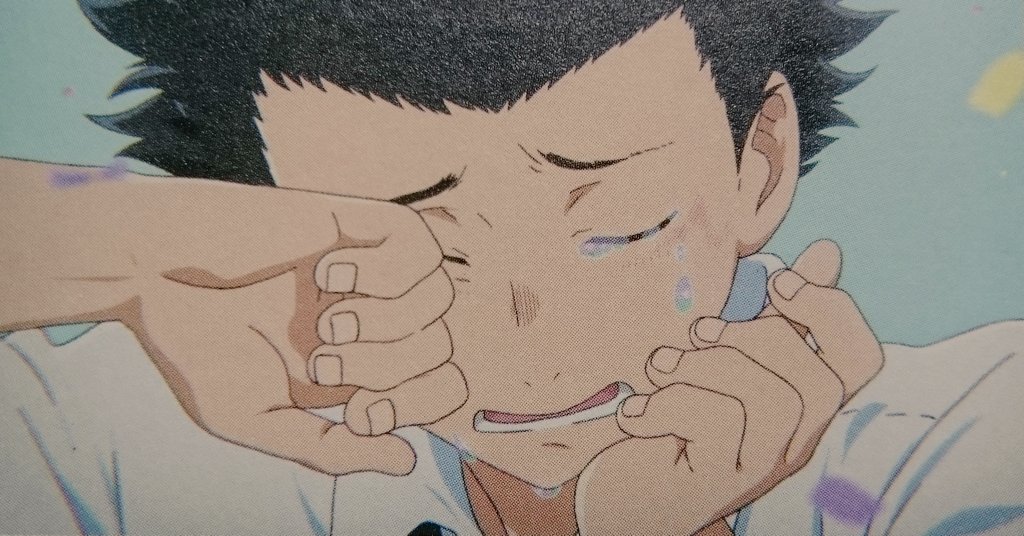 jintan___oOzzz's tweet photo. 京アニの涙ってなんでこんな綺麗なんだろう、、、
でも特に聲の形の将也の涙が美しかった、、、
ぜひ劇場で、、、！！ https://t.co/uNdJDBxoLa