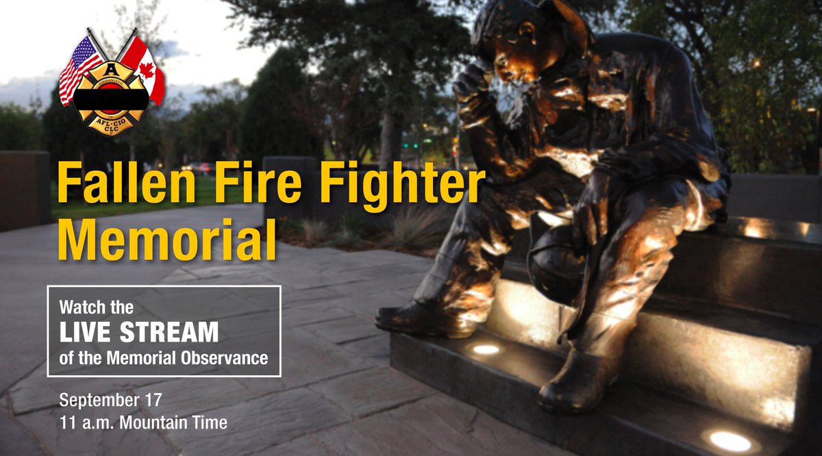 TPFFA's tweet photo. ICYMI: 30th IAFF Fallen Firefighter Memorial. Live-stream @ 1pm EST. https://t.co/ebzbtwXkFs #FallenFireFighter16 https://t.co/vKwtZMOqE7