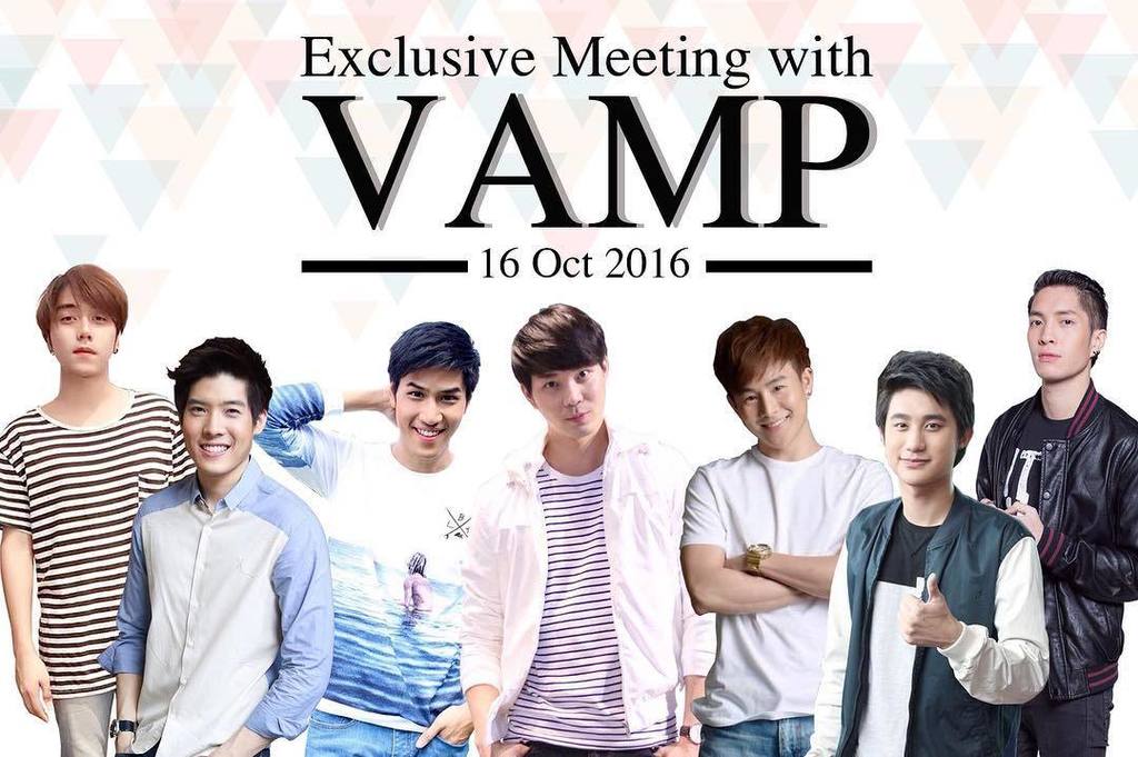 YepunStudio's tweet photo. มีใครคิดถึง VAMP มั๊ยยยย ? ถ้าคิดถึงมาเจอกันนะ 😉 วันอาทิตย์ ที่ 16 ตุลาคม 2559 กับกิจกรรม "Exclusive Meeting with V… https://t.co/j7G0Bnfe3x