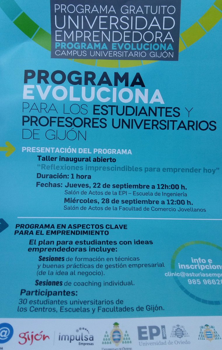 kriesgo's tweet photo. Prog EVOLUCIONA CAMPUS UNIVERSITARIO par estudiantes @uniovi_info @InnovacionGijon @gijon @epigijon @ClinicEmprenda https://t.co/FGBK2xhxDl