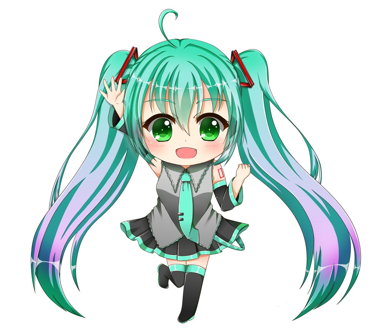 無料イラスト画像 最新のhd初音ミク イラスト ちびキャラ 簡単