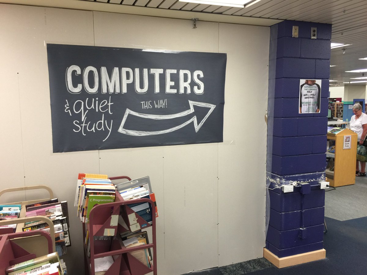 BramptonLibrary's tweet image. Looking for #computers &amp;amp; #quietstudy at #Chinguacousybranch during renos? Look for the sign! #seekandyoushallfind