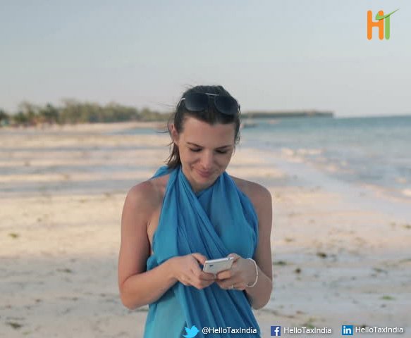 HelloTaxIndia's tweet photo. Why file behind a desk when you can file with sand between your toes?Take your taxes with you & #FileSmarter https://t.co/Wi2aYF3W0b