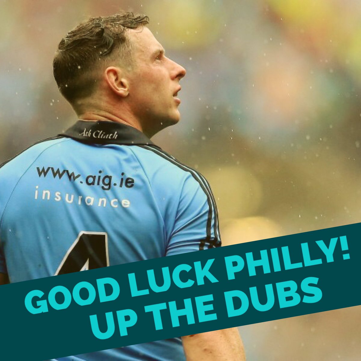 be_do7's tweet photo. On behalf of all the staff we want to wish our gaffer &amp; the Dublin team the best of luck on Sunday!UP THE DUBS! 🏐🏐🏐💙 https://t.co/hnJkLlWpv8
