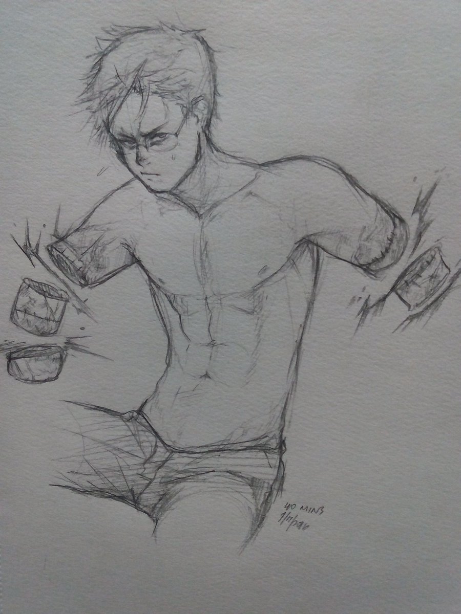 Shin fanart :) wanted to draw abs after watching sinix's latest video #sketch #dorohedoro 