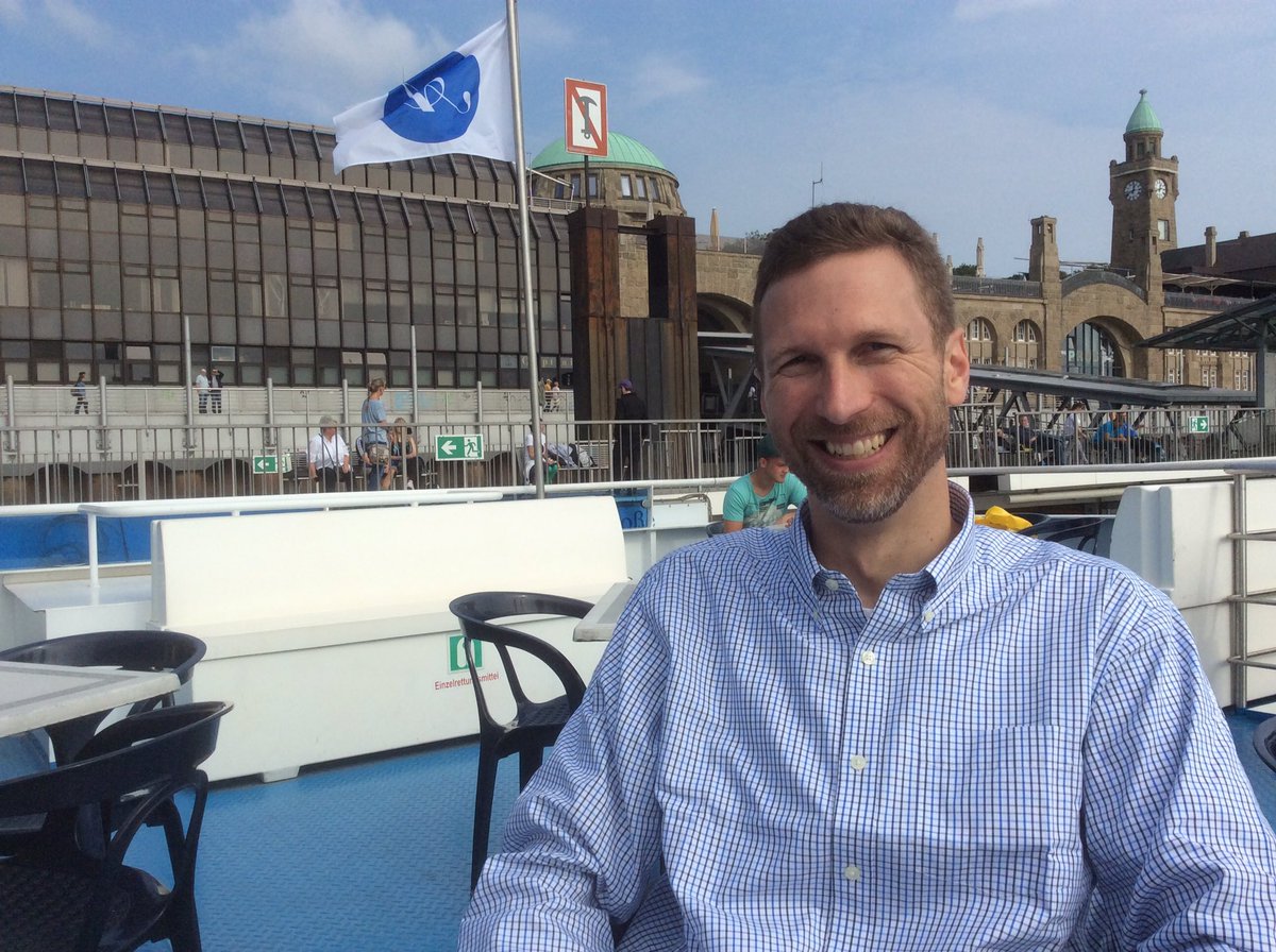 jdlaffolie's tweet photo. Steve Steiner in Hamburg Harbour #icncc16f https://t.co/aeFCUQ5L5F