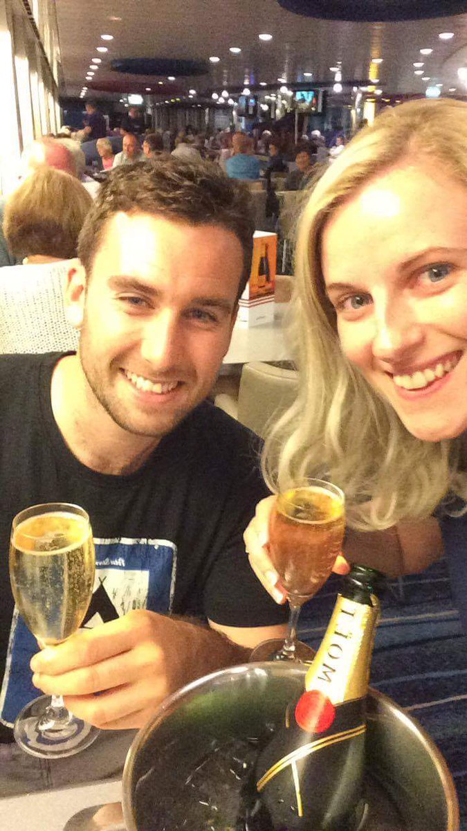 SarahCollinsPR's tweet photo. @BrittanyFerries thank you for your help in arranging surprises for my sister &amp; her new husband, they loved it! https://t.co/VY0ZdxJ8Ph