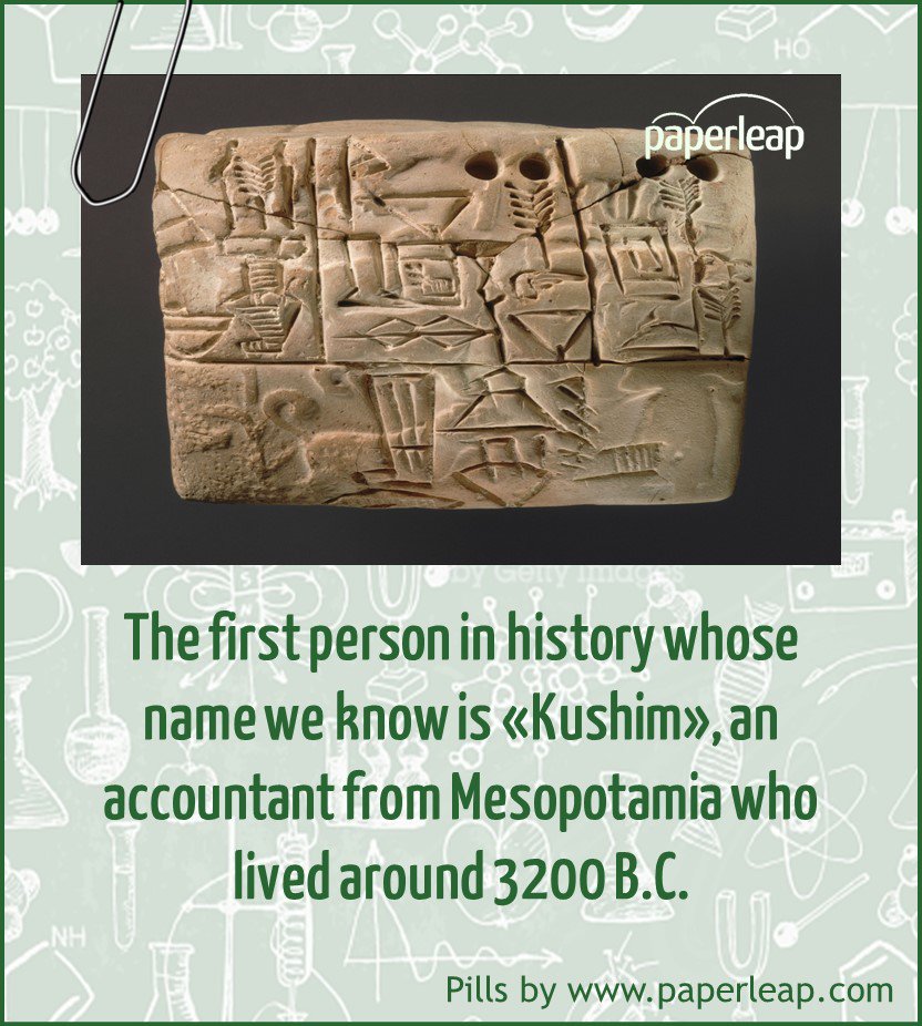 paperleap's tweet photo. Do you know the first known name in the #history?
#PaperleapPills https://t.co/LDJCNMrq9K