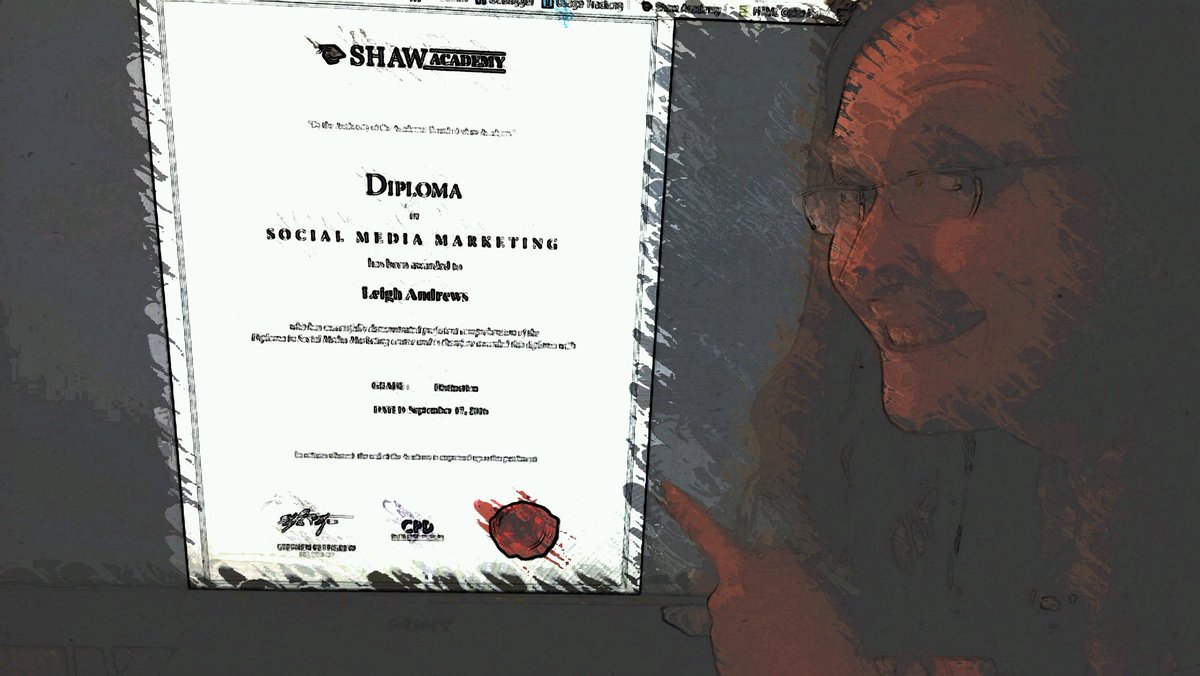 YAY, result! Distinction in #shawsocial #socialmedia marketing diploma. Thanks <a href="/ShawSocialDan/">Daniel Gilligan</a>, exam was not easy...