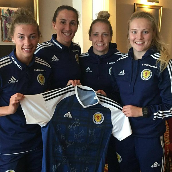 ScottishFA's tweet photo. SWNT | Competition! RT to win a signed shirt from the women who secured qualification for Euro 2017!! #HistoryMakers https://t.co/dmAi6Pkm3Z
