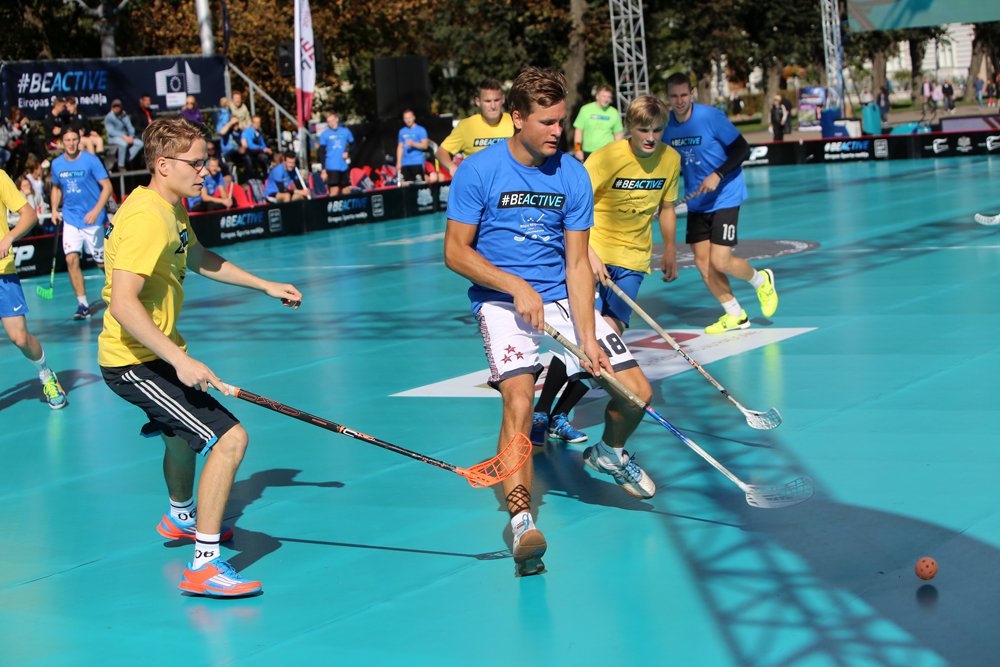Uzņēmumu cīņā @Gemoss_lv pieveica <a href="/SportlandLV/">Sportland</a> (7:2) #florbols #BeActive #BeActiveLATVIA