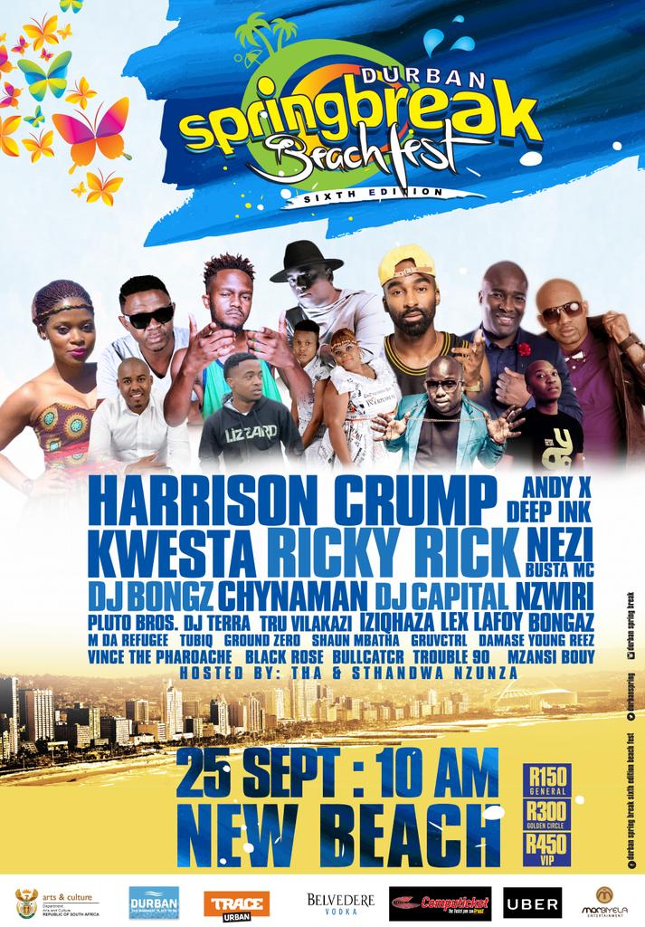 truvilakazi's tweet photo. 25Sept @rikyrickworld @KwestaDaKAR @dbntourism @KhuLayMkhiVaRSA @Snenhlanhla_mts @Andieink #DurbanSpringBreak https://t.co/sDdcqOgT5s